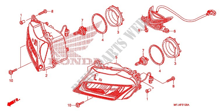 HEADLIGHT for Honda CBR 600 RR 2009