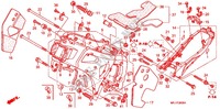 FRAME for Honda CBR 600 RR TRICOLOR, RED 2011