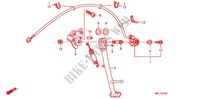 MAIN STAND   BRAKE PEDAL for Honda CBR 600 RR TRICOLOR, RED 2011