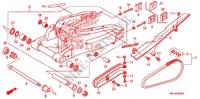 SWINGARM   CHAIN CASE for Honda CBR 600 RR RED 2011