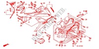 LOWER COWL (G.) (CBR600RR'09 '11/RA) for Honda CBR 600 RR RED 2011