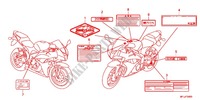 CAUTION LABEL (1) for Honda CBR 600 RR RED 2012
