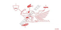 STICKERS (1) for Honda CBR 600 RR BLACK 2012