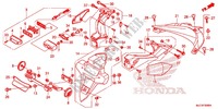 REAR FENDER   LICENSE PLATE LAMP for Honda CBR 600 RR TRICOLOR 2013