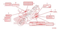 CAUTION LABEL (1) for Honda CBR 600 RR REPSOL 2013