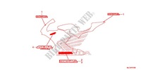 STICKERS (1) for Honda CBR 600 RR RED 2013