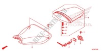 SINGLE SEAT (2) for Honda CBR 600 RR TRICOLOR 2014