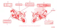 CAUTION LABEL (1) for Honda CBR 650 F ABS 2015