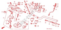 HANDLEBAR   TRIPLE CLAMP   STEERING STEM (F2R/F2S/F2T/F2V/F3T/F3V) for Honda CB 400 SUPER FOUR  VERSION S 5J 1997