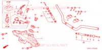 HANDLE PIPE/TOP BRIDGE (2) for Honda CBX 250 TWISTER 2003