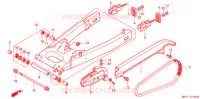 SWINGARM   CHAIN CASE for Honda CBX 250 TWISTER 2003