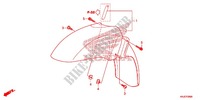FRONT FENDER for Honda S WING 125 ABS 2ED 2012