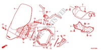 HANDLEBAR   COWL for Honda S WING 125 ABS 2ED 2012