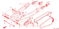 SWINGARM   CHAIN CASE for Honda CBX 250 TWISTER 2007