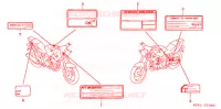 CAUTION LABEL (1) for Honda CBX 250 TWISTER 2004