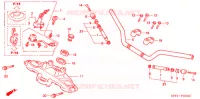 HANDLE PIPE/TOP BRIDGE (2) for Honda CBX 250 TWISTER 2003