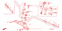 HANDLE PIPE/TOP BRIDGE (2) for Honda CG 125 FAN 1LA 2005