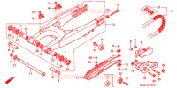 SWINGARM   CHAIN CASE for Honda CR 125 R 1999