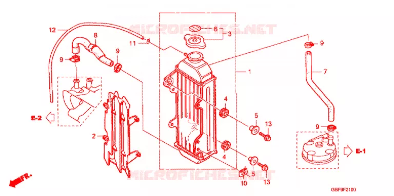 RADIATOR Honda MOTO 85 CR 2007  CR85RB7