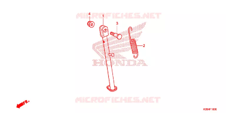 SIDE STAND Honda MOTO 125 CRF 2017  CRF125FBH