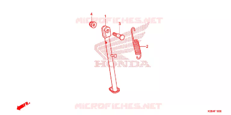 SIDE STAND Honda MOTO 125 CRF 2015  CRF125FF