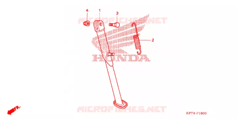SIDE STAND Honda MOTO 150 CRF 2004  CRF150F4