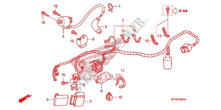 WIRE HARNESS ('06 '11) for Honda CRF 150 F 2006