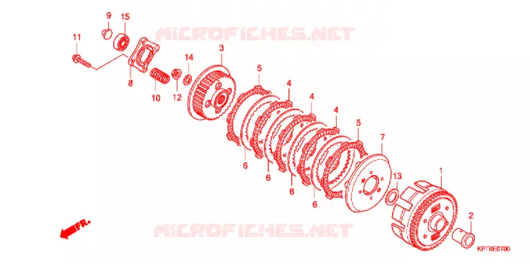 CLUTCH Honda MOTO 150 CRF 2011  CRF150FB