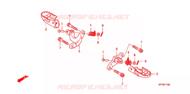 PEDAL Honda MOTO 150 CRF 2011  CRF150FB