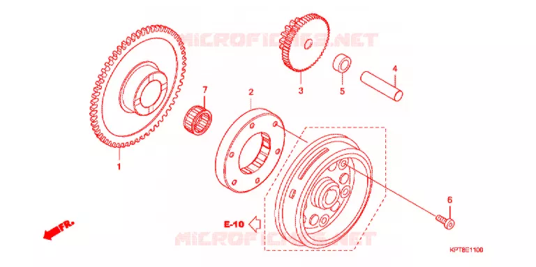 STARTER MOTOR CLUTCH Honda MOTO 150 CRF 2011  CRF150FB