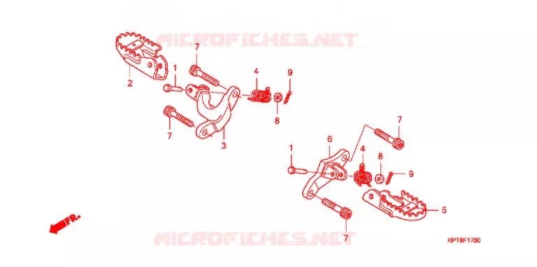 PEDAL Honda MOTO 150 CRF 2013  CRF150FC