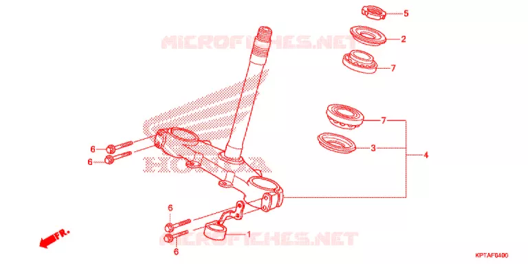 STEERING STEM Honda MOTO 150 CRF 2013  CRF150FD