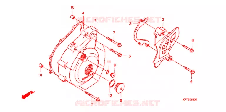 LEFT CRANKCASE COVER - ALTERNATOR (2) Honda MOTO 150 CRF 2017  CRF150FF