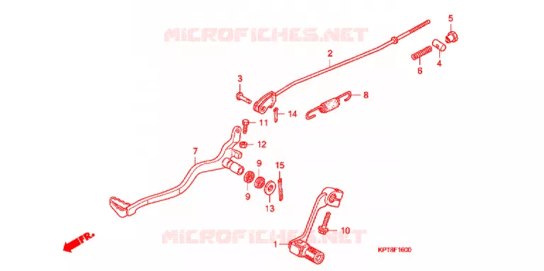 PEDAL Honda MOTO 150 CRF 2016  CRF150FF