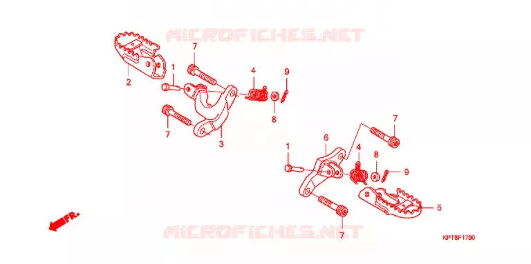 PEDAL Honda MOTO 150 CRF 2016  CRF150FF