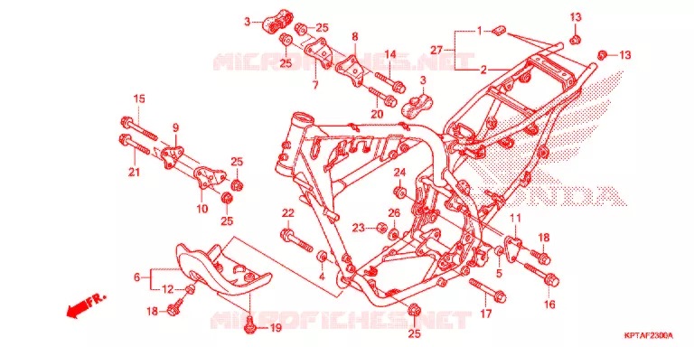 FRAME Honda MOTO 150 CRF 2016  CRF150FG