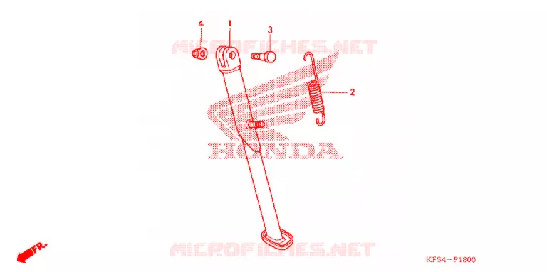 SIDE STAND Honda MOTO 230 CRF 2004  CRF230F4