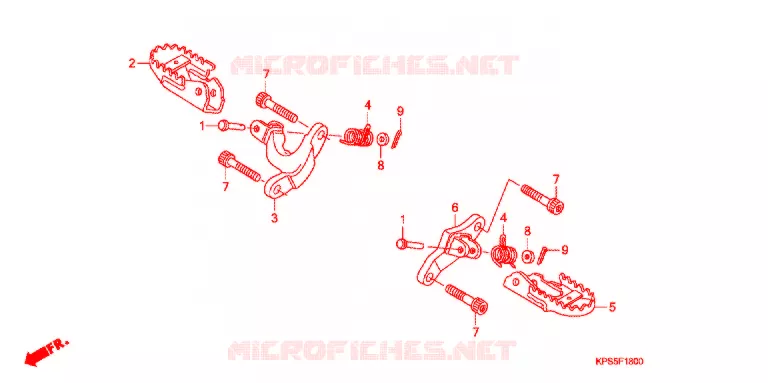 PEDAL Honda MOTO 230 CRF 2010  CRF230F8