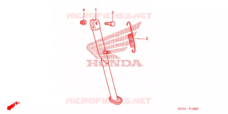 SIDE STAND Honda MOTO 230 CRF 2008  CRF230F8