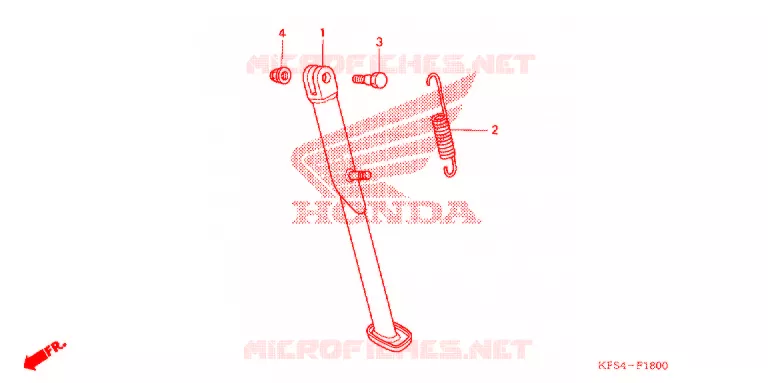 SIDE STAND Honda MOTO 230 CRF 2009  CRF230F9