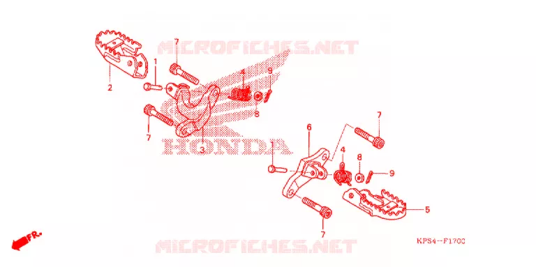 PEDAL Honda MOTO 230 CRF 2009  CRF230F9
