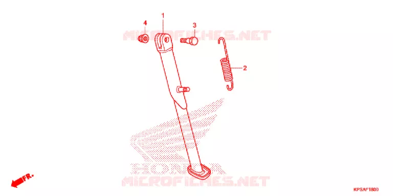 SIDE STAND Honda MOTO 230 CRF 2013  CRF230FD