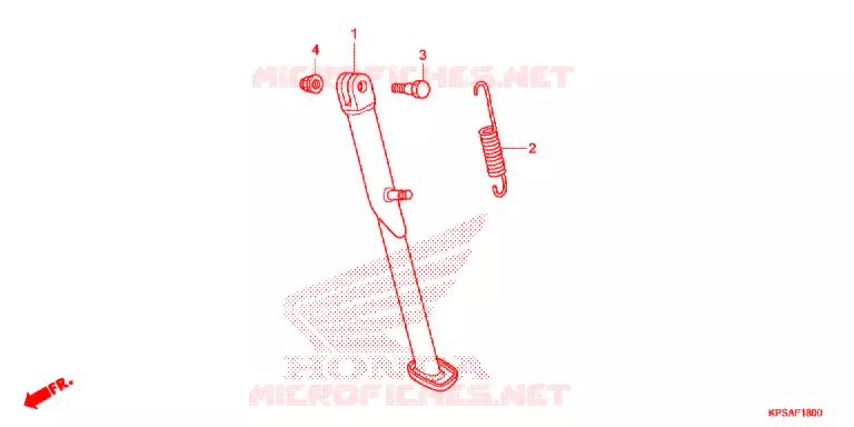 SIDE STAND Honda MOTO 230 CRF 2014  CRF230FE