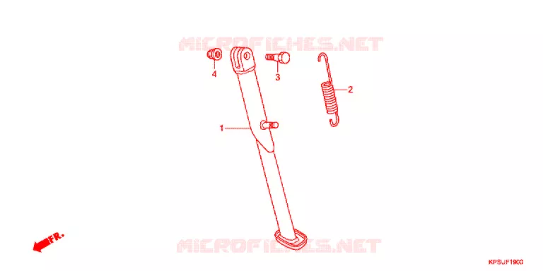 SIDE STAND Honda MOTO 230 CRF 2018  CRF230FF