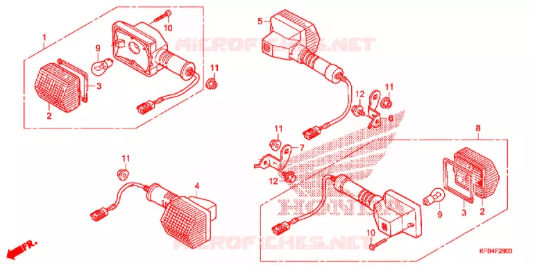 INDICATOR (2) Honda MOTO 230 CRF 2009  CRF230L9