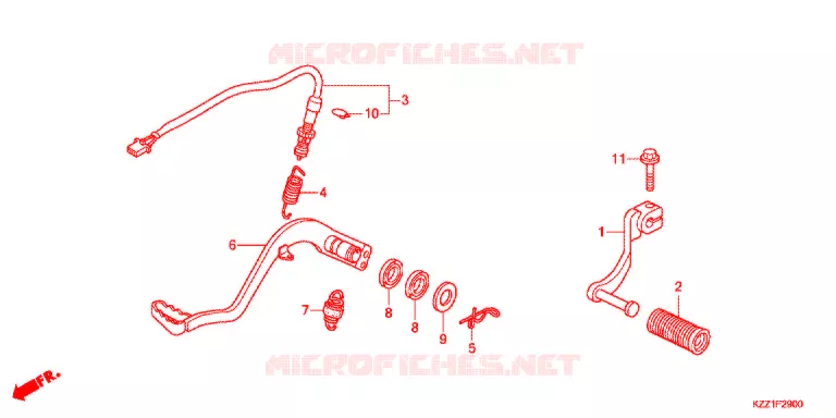 PEDAL Honda MOTO 250 CRF 2014  CRF250LD
