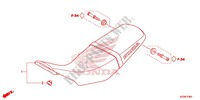 SINGLE SEAT (2) for Honda CRF 250 L RED 2014