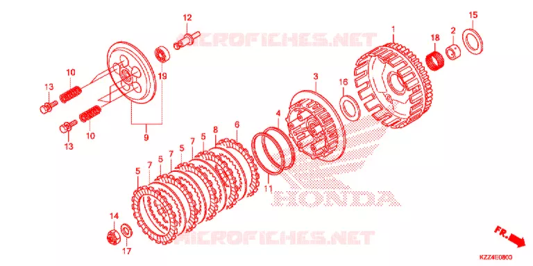 CLUTCH Honda MOTO 250 CRF 2014  CRF250LE
