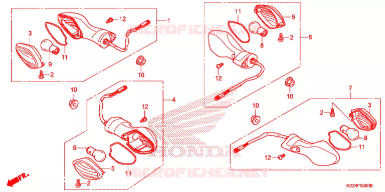 INDICATOR (2) Honda MOTO 250 CRF 2017  CRF250LG