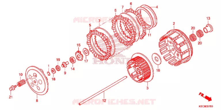 CLUTCH Honda MOTO 250 CRF 2016  CRF250XG